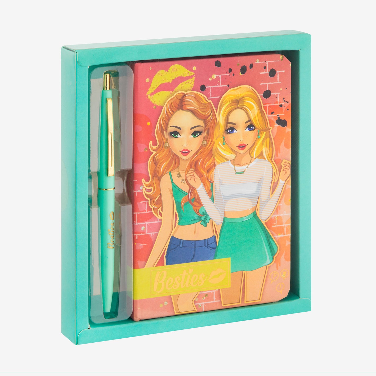 Cuaderno con Lápiz Verde - Besties