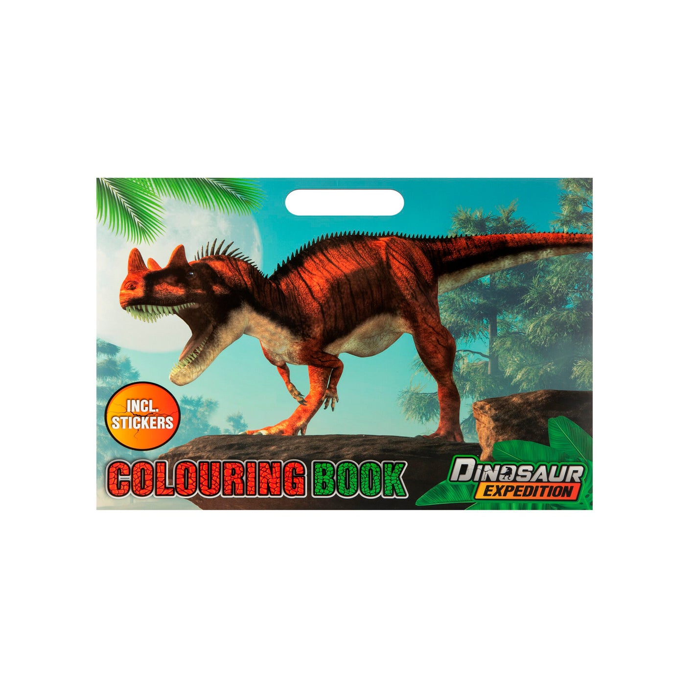 Libro para Pintar Dinosaurios con Stickers Dinosaur Expedition