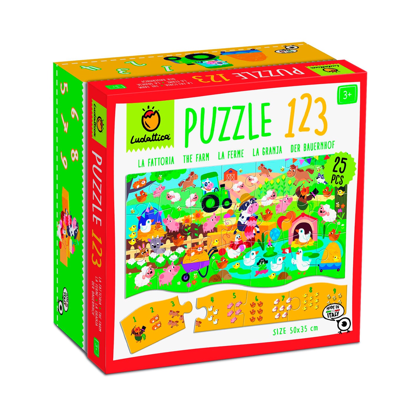 Puzzle 123 La Granja 25 Piezas - Ludattica