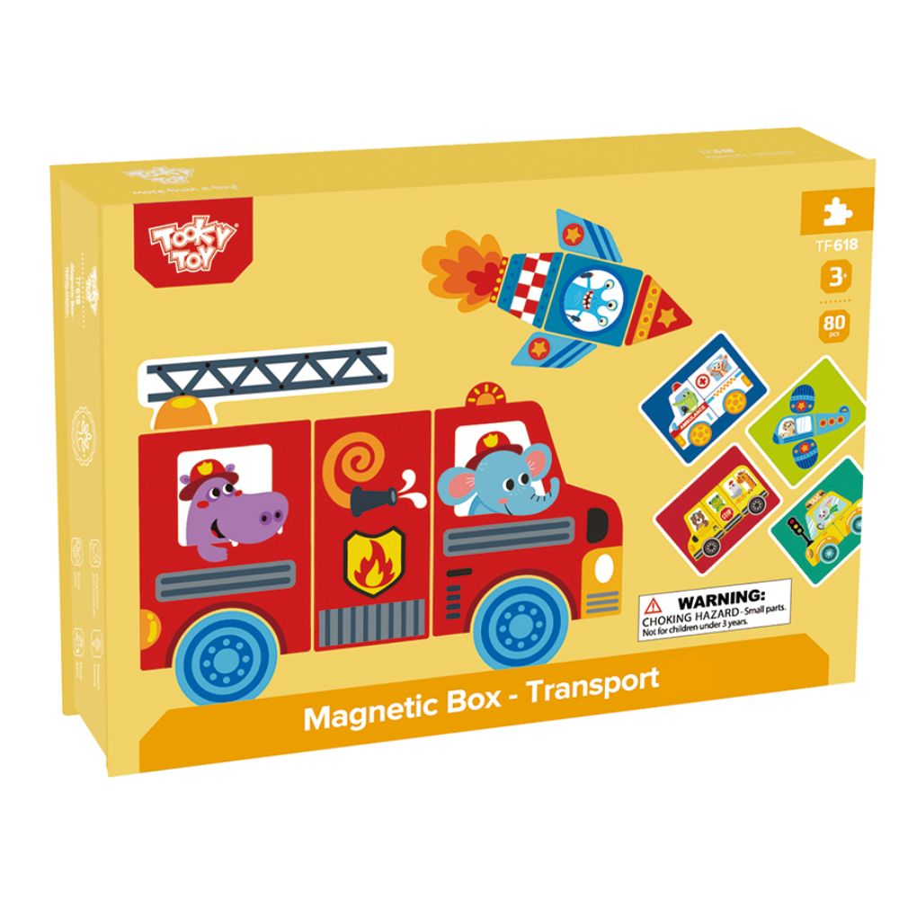 Caja Magnética Transportes - Tooky Toy