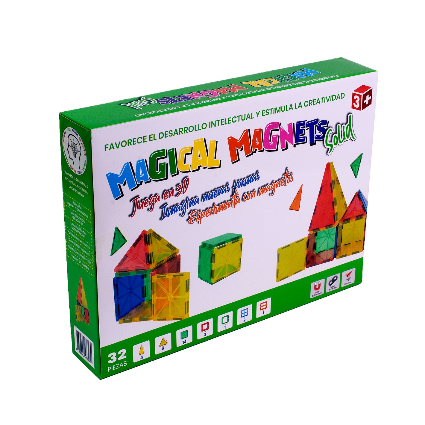 Juego Magnético Magical Magnets Solid 32 Piezas - Magical Magnets