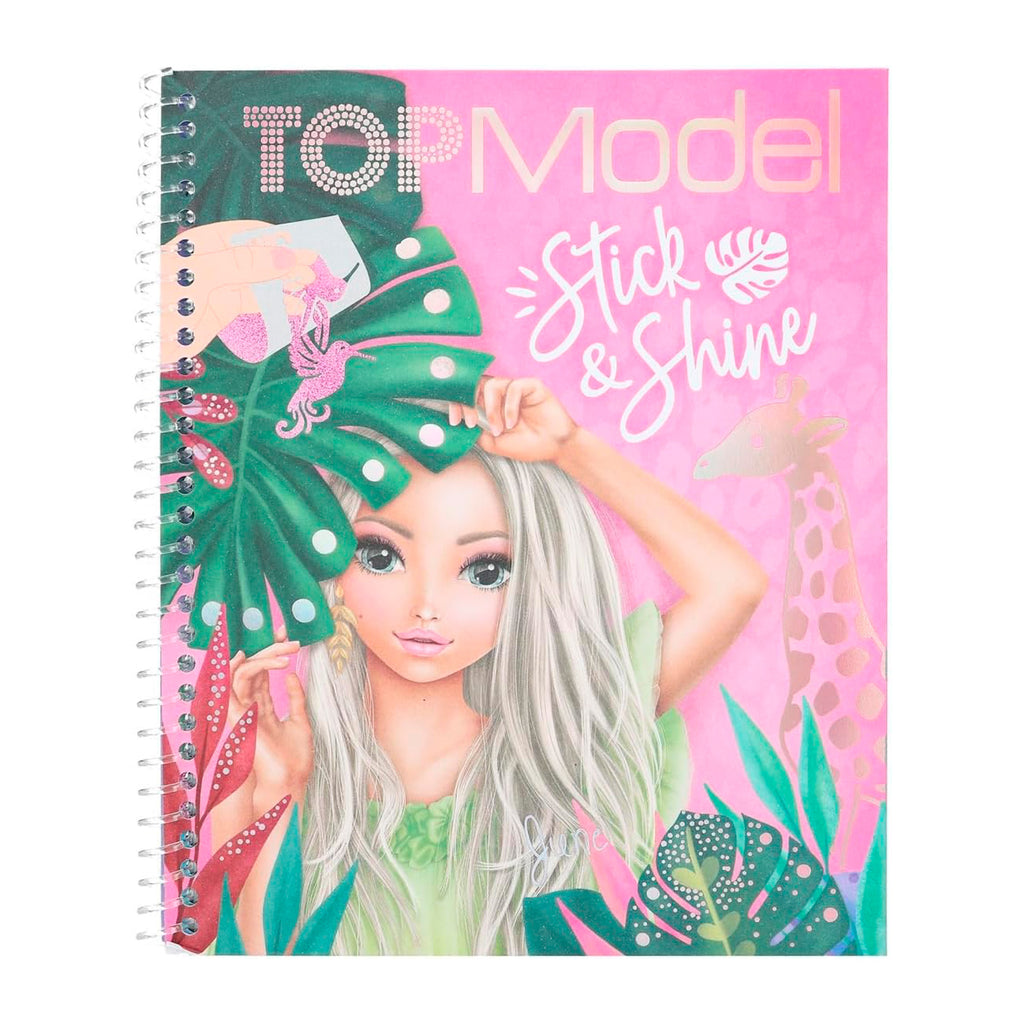 Libro para Colorear Stick & Shine Modelo - Top Model