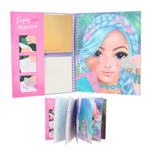 Libro para Colorear Stick & Shine Modelo - Top Model