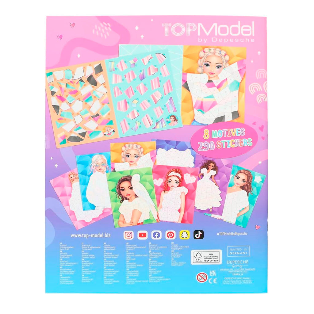 Libro de Sticker por Números - Top Model
