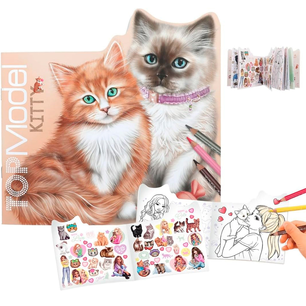 Libro para Colorear Kitty - Top Model