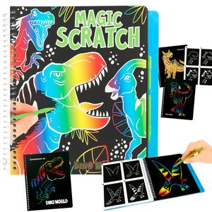 Dino World Magic Scratch Book - Top Model