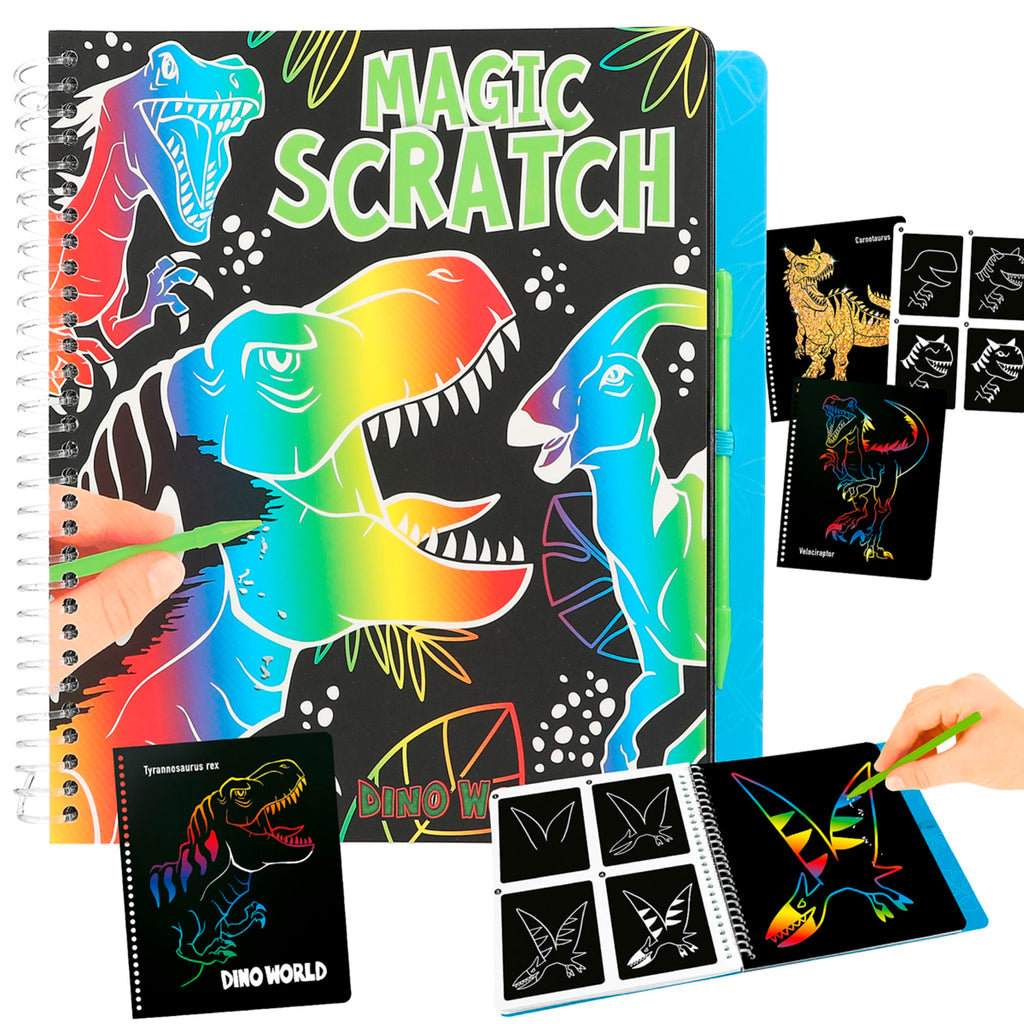 Dino World Magic Scratch Book - Top Model