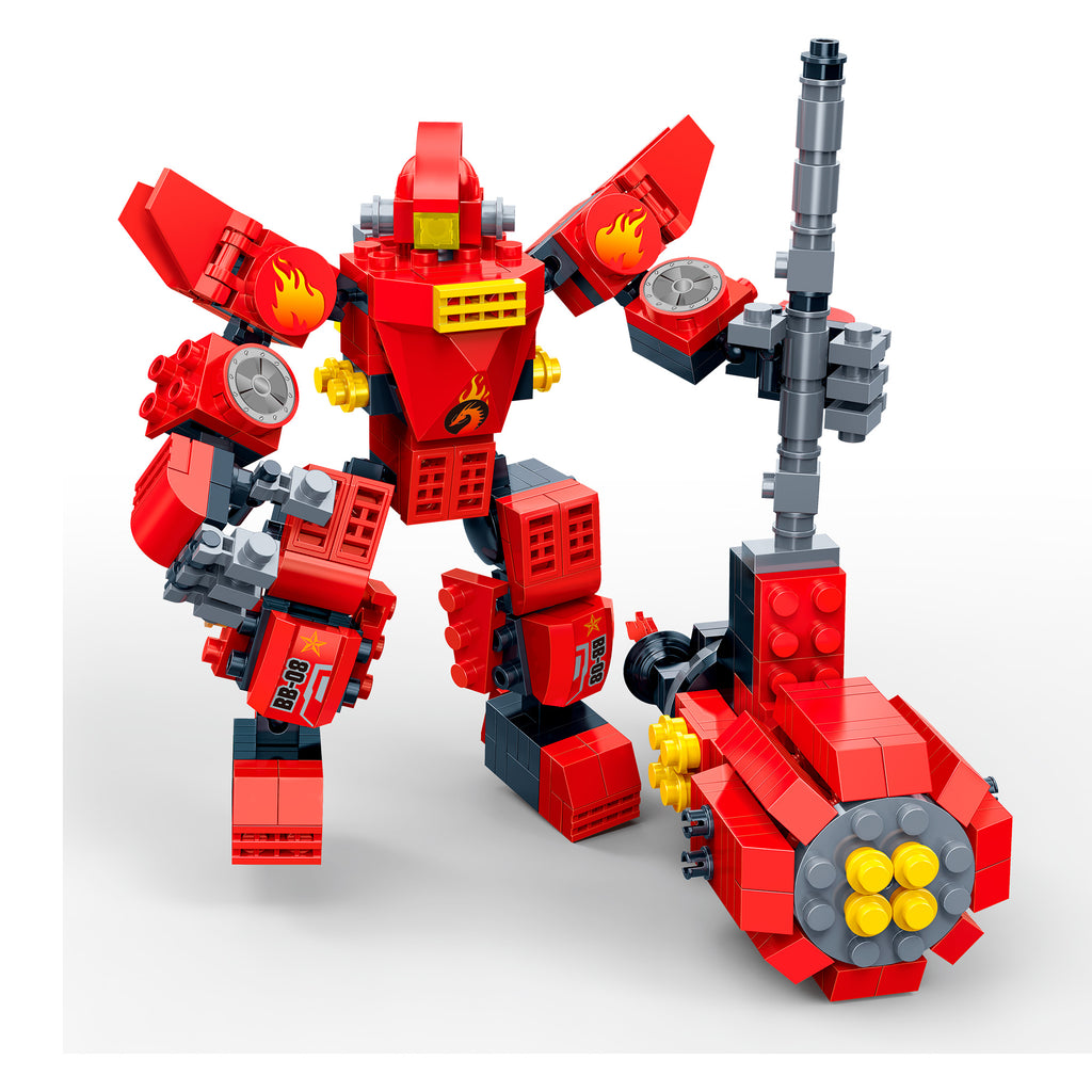 Set de Bloques Robot Mech II Rojo 2 en 1 351 Piezas - BanBao