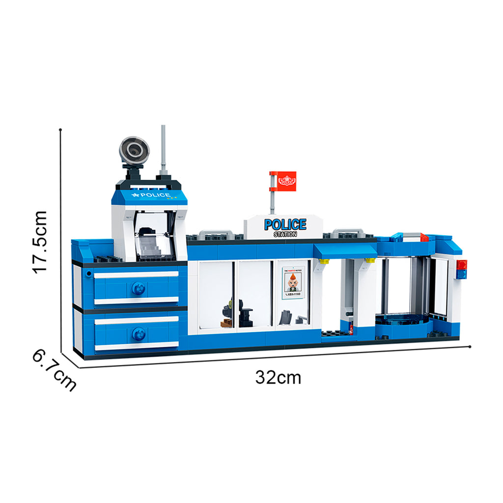 Set Bloques Construcción Estación de Policias 2 en 1 - BanBao