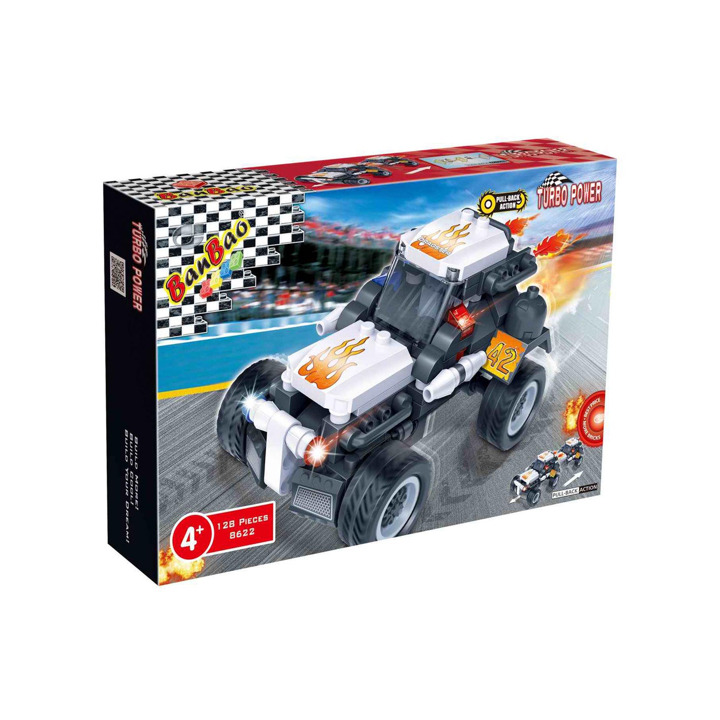 Set Bloques Construcción Auto Turbo Power Dragster - BanBao