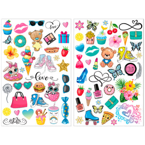 Set de Tatuajes Verde - Besties