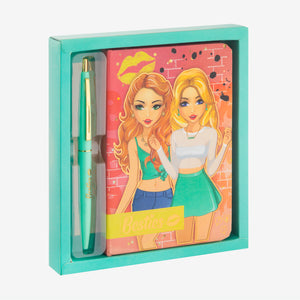 Cuaderno con Lápiz Verde - Besties
