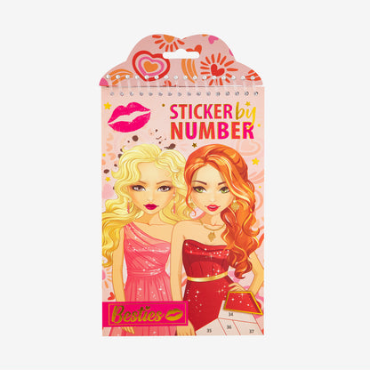 Sticker por Números Rosado - Besties