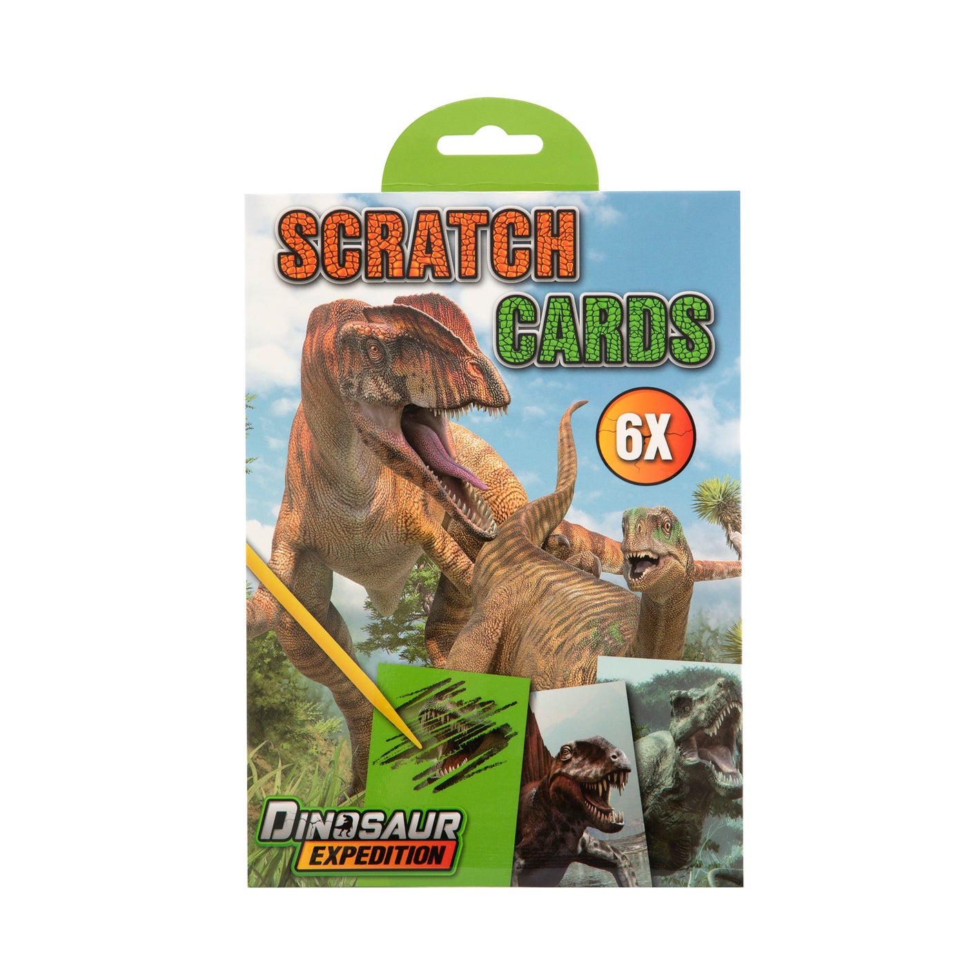 Libro Raspar Dinosaurios 6 Tarjetas - Dinosaur Expedition