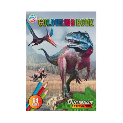 Libro para Pintar Dinosaurio con Lápices - Dinosaur Expedition