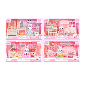Set de Conejos con Accesorios Hogar Feliz - Dreamy