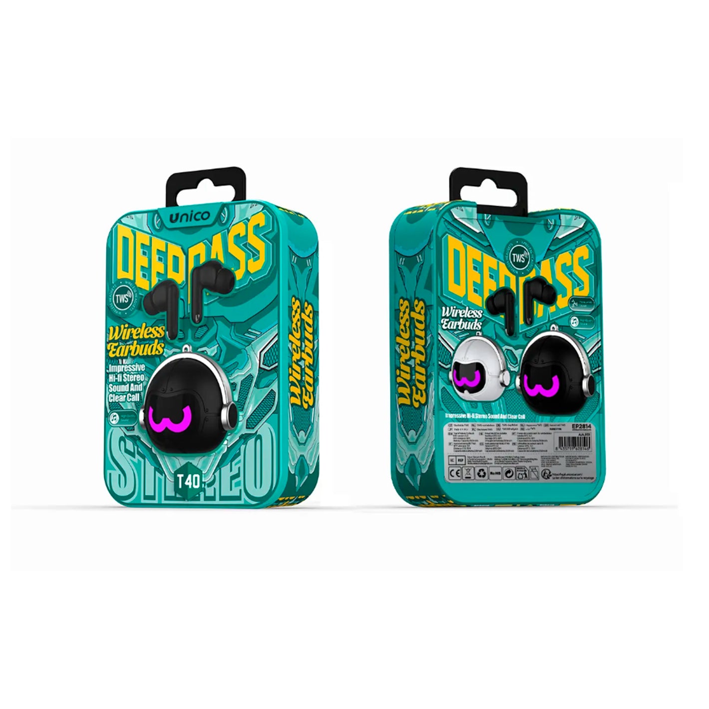 Audífonos Inalámbricos Deep Bass Verde Unico