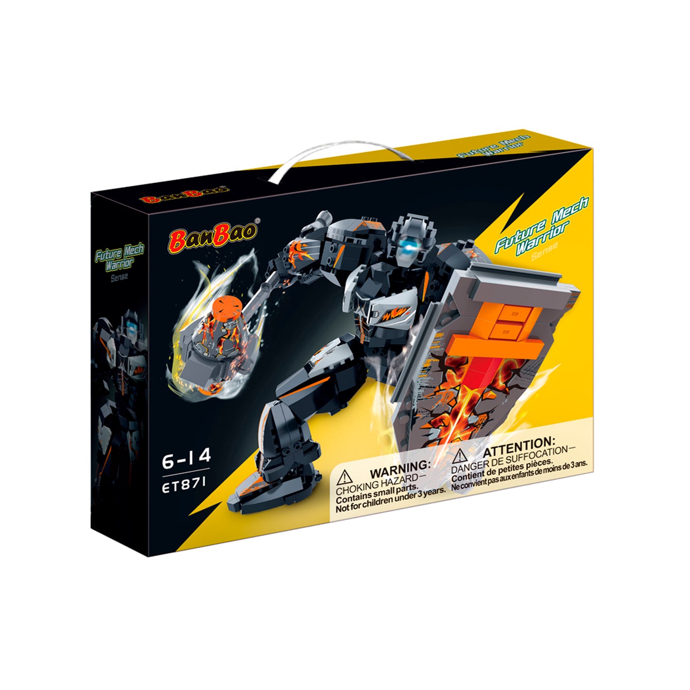 Set de Bloques Robot Future Mech Warrior Sense Gris - BanBao