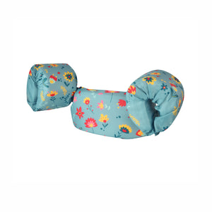 Flotador con Alitas Flores Celeste - Green Dolphin
