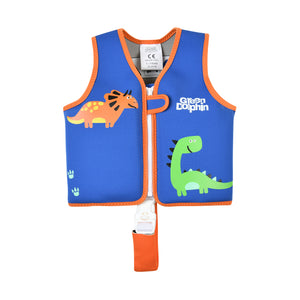 Chaleco Flotador Infantil Dinosaurio Azul 19 a 30 kg - Green Dolphin