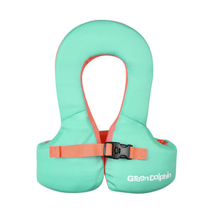 Chaleco Flotador Infantil Green Lock Verde Agua 19 a 30 kg - Green Dolphin