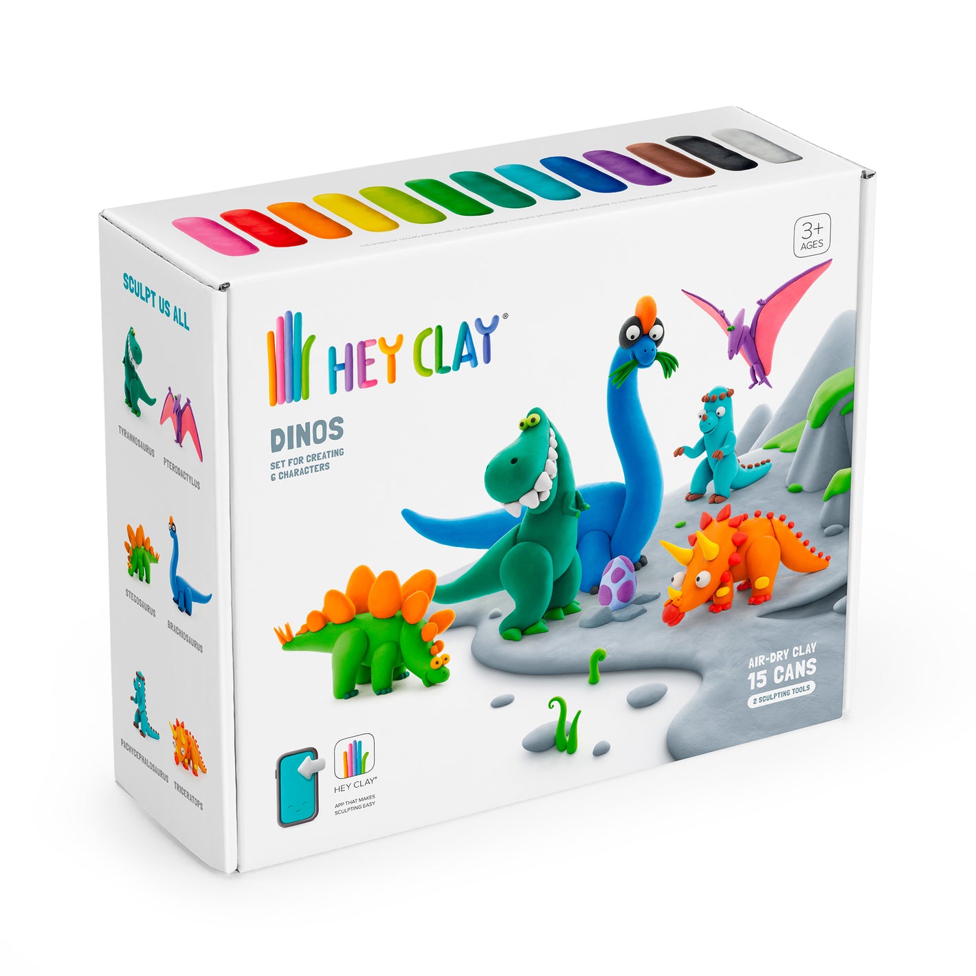 Dinosaurios: 15 Potes - Hey Clay