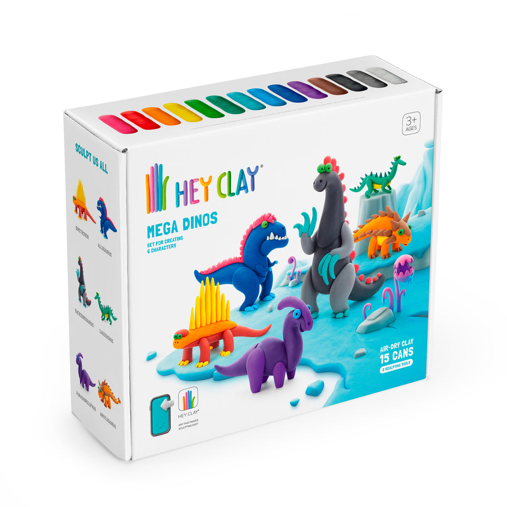 Mega Dinos: 15 Potes - Hey Clay