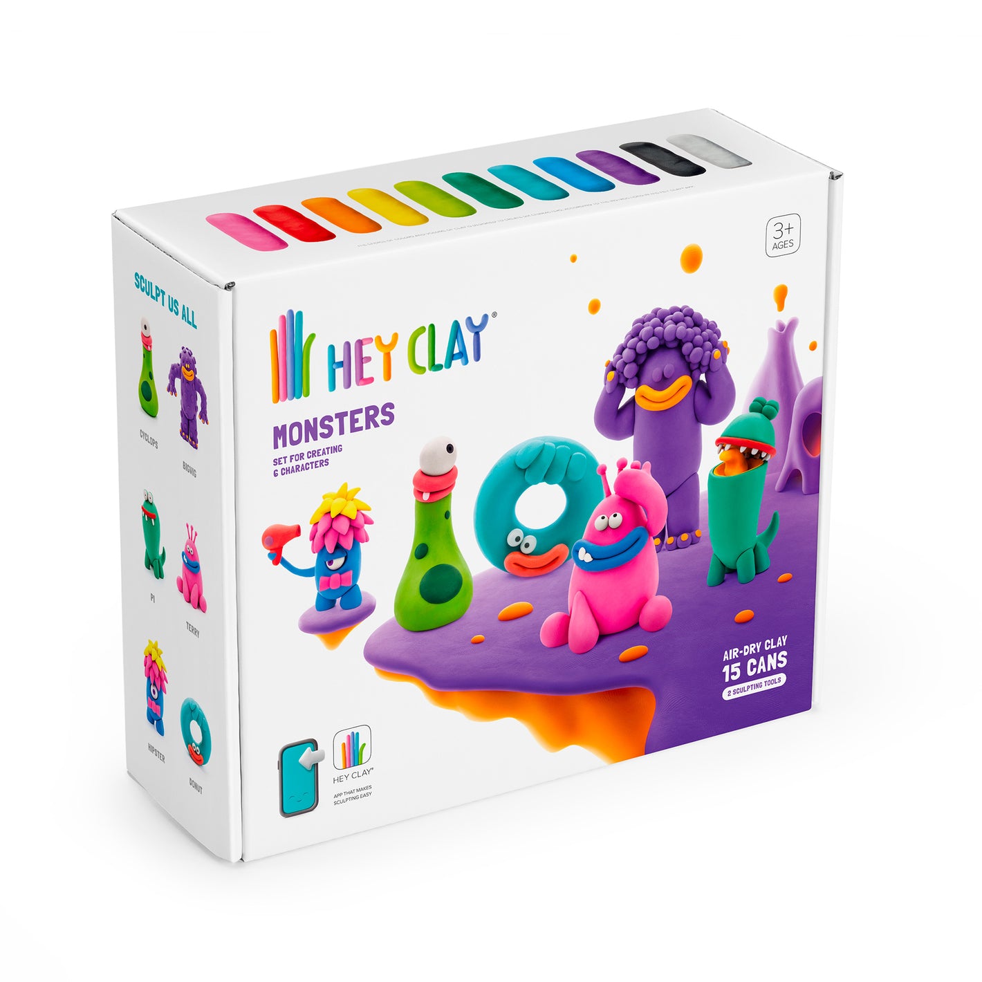 Monstruos: 15 Potes - Hey Clay