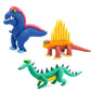 Mega Dinos: Lagosuchus, Allosaurus, Dimetrodon 6 Potes - Hey Clay