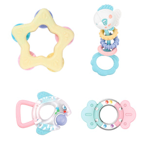 Mordedor de Dientes Pastel Pez 4 Piezas Huanger