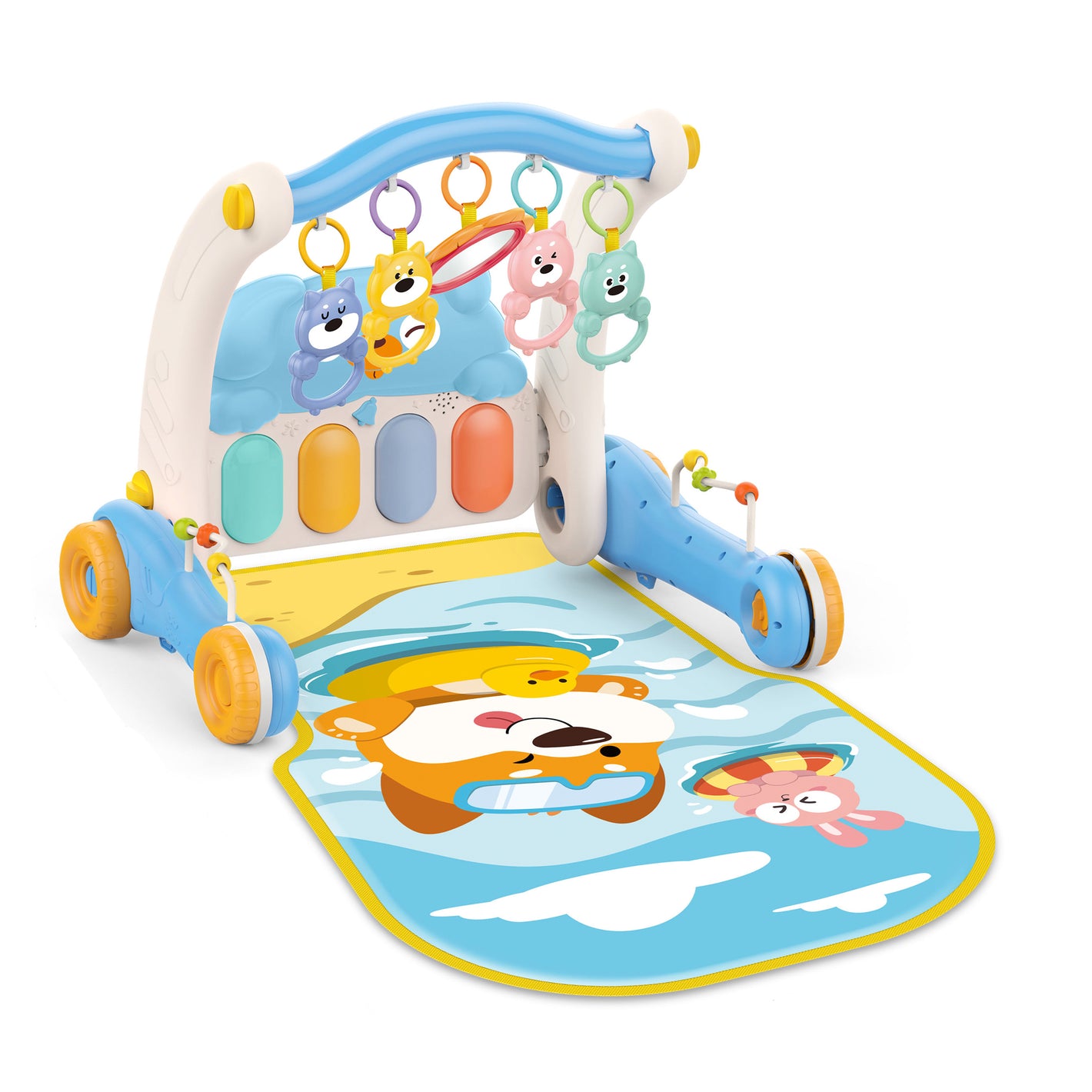 Gimnasio y Andador Infantil Celeste - Huanger