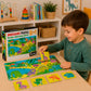 Puzzle de Dinosaurio Doble Cara - Headu