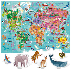Puzzle Gigante Mundo - Headu