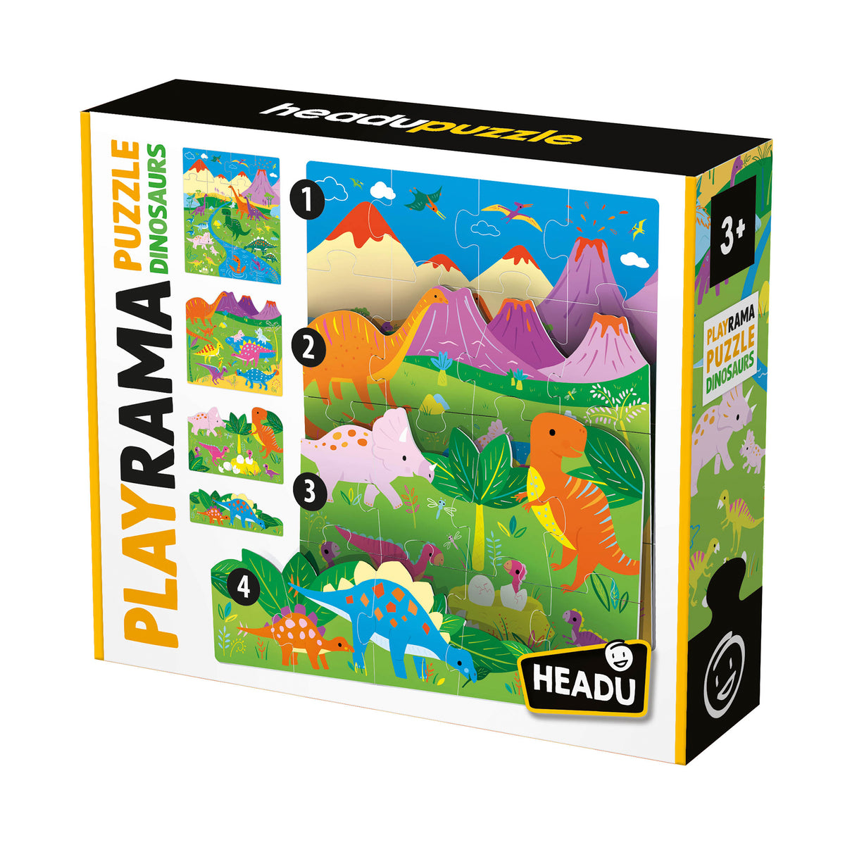 Puzzle de Dinosaurios - Headu