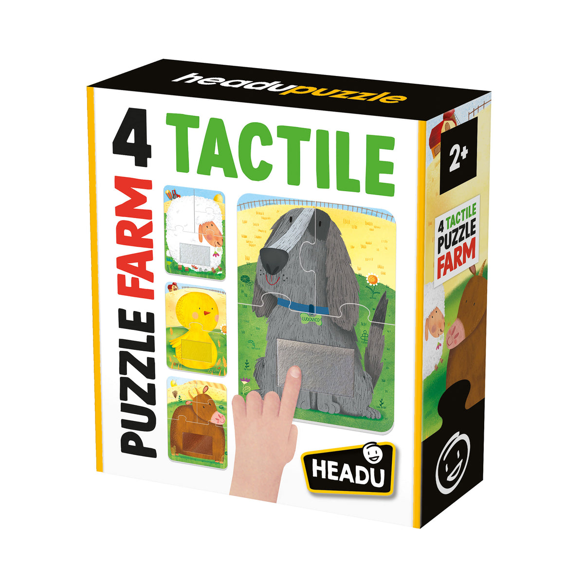 Puzzle Táctil de Animales 4 Piezas - Headu
