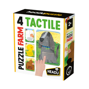 Puzzle Táctil de Animales 4 Piezas - Headu