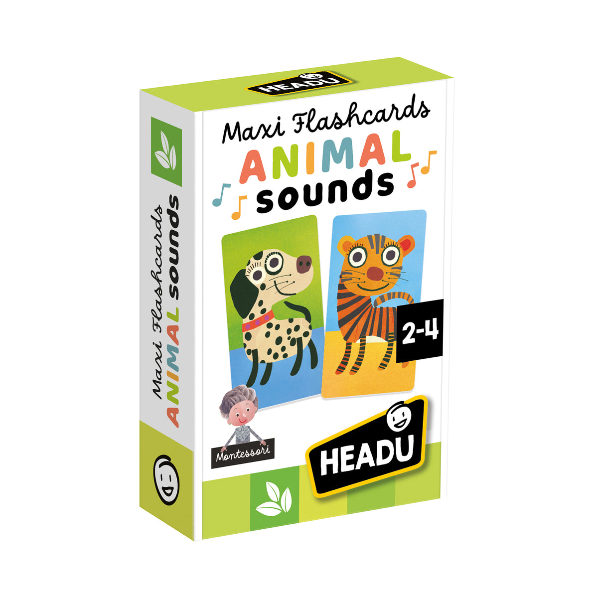 Maxi Tarjetas Didácticas Montessori Sonidos de Animales - Headu