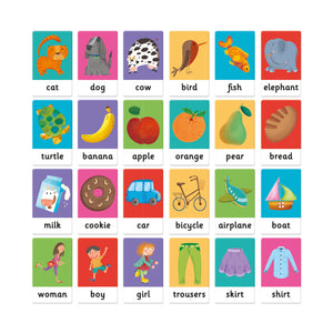 Maxi Tarjetas Didácticas Montessori Primeras Palabras en Inglés - Headu