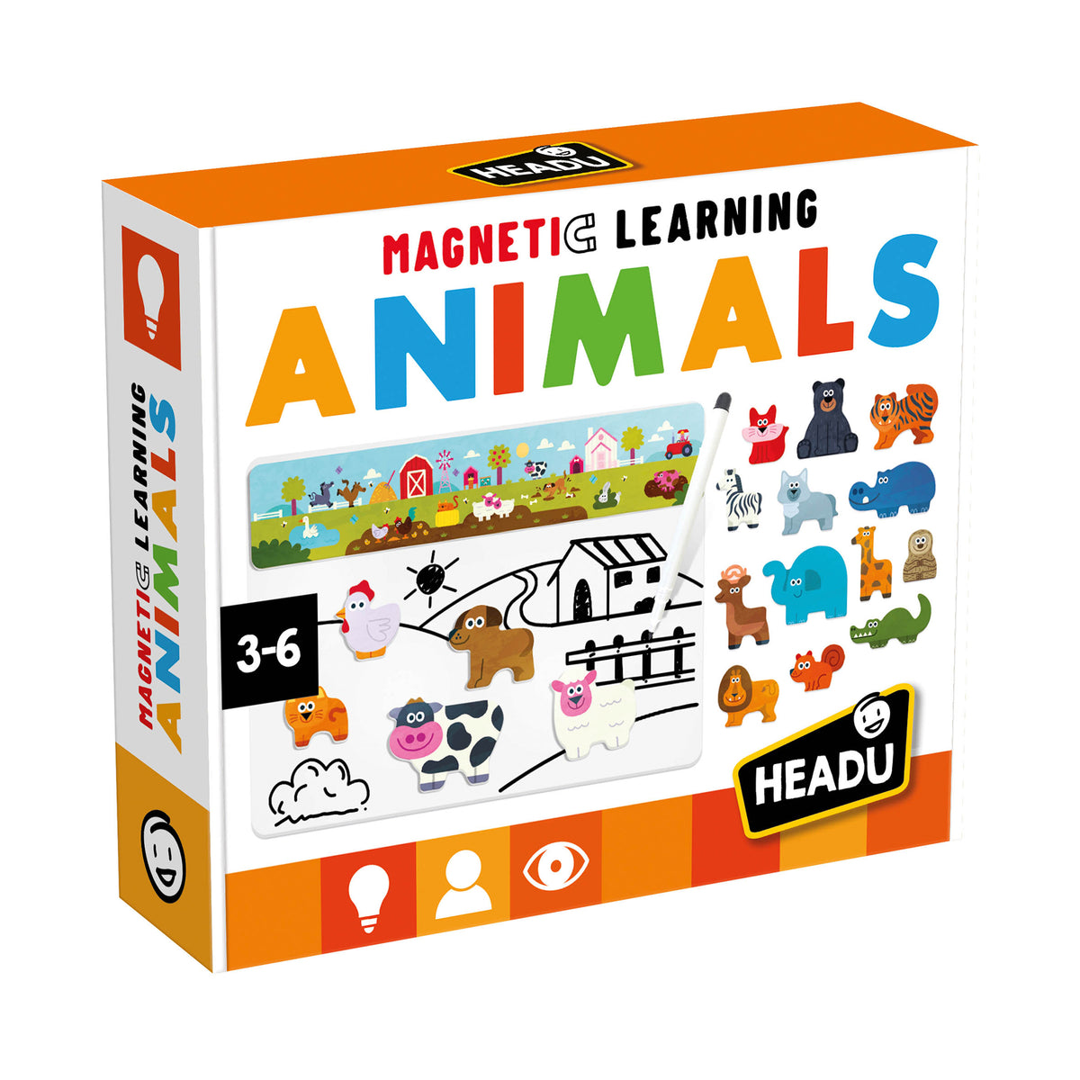 Juego Animales de Aprendizaje Magnético - Headu