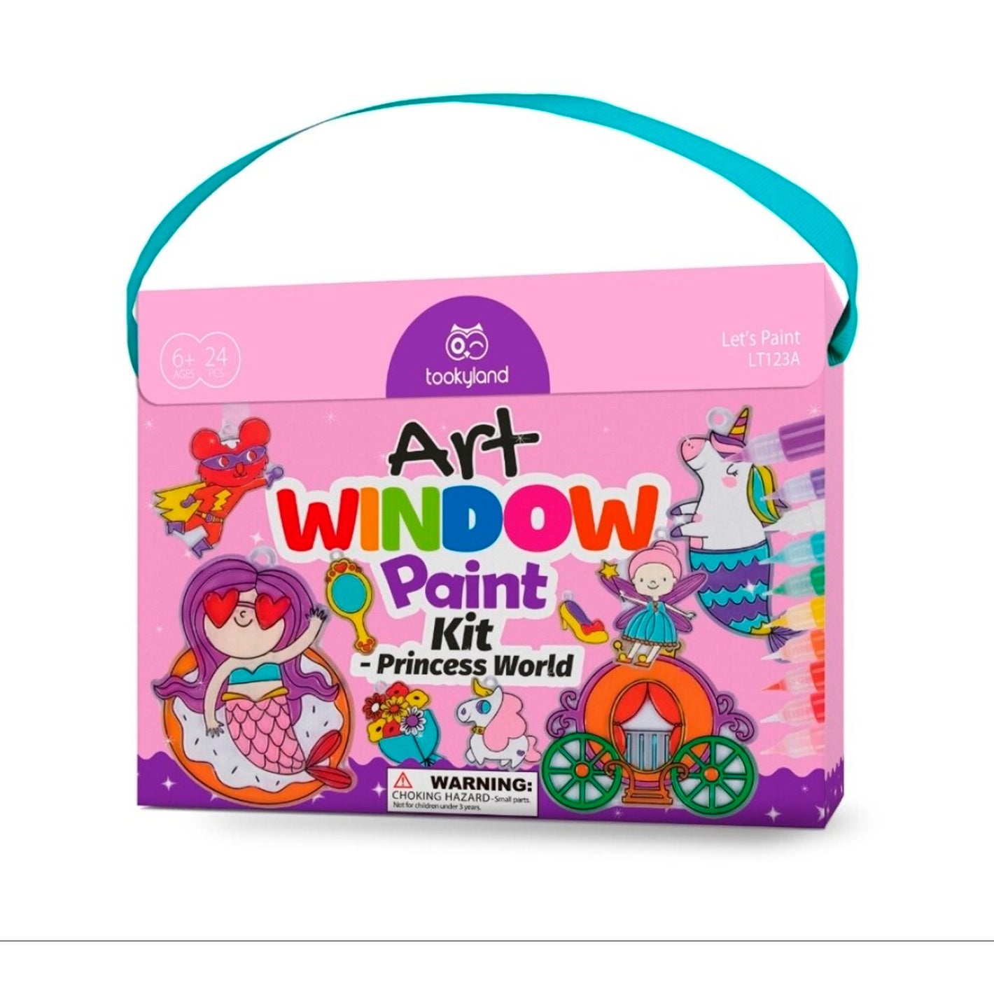 Kit de Arte para Ventanas Mundo de Princesas 34 Piezas - Tooky Toy