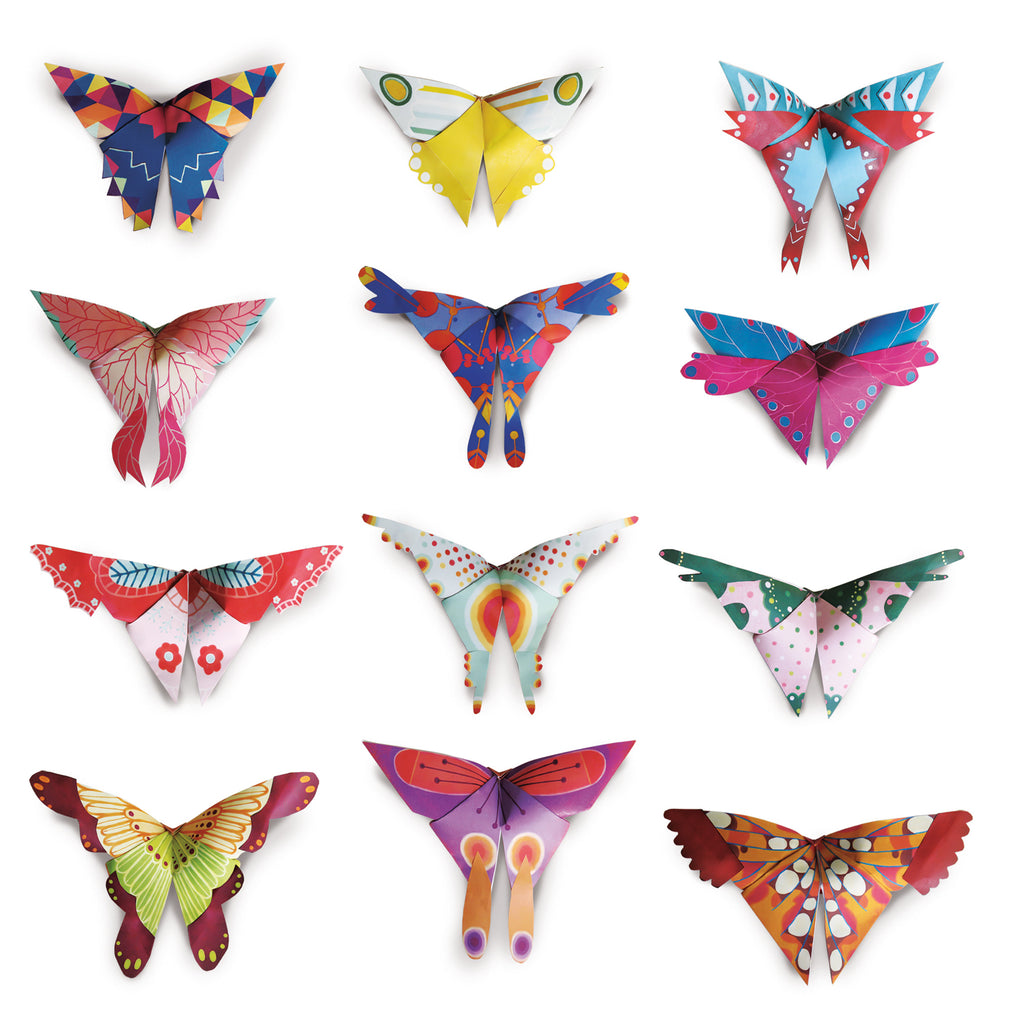 Origami Fácil 12 Mariposas