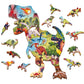 Puzzle de Madera Dinosaurios 48 Piezas - Ludattica