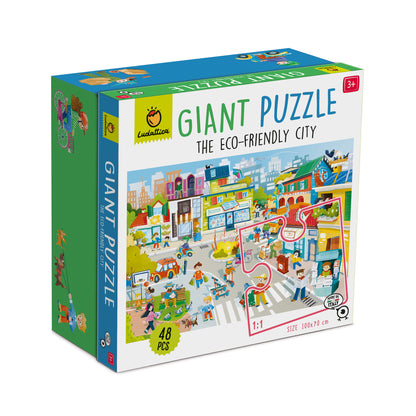 Puzzle Gigante Ciudad Ecofriendly 48 Piezas - Ludattica