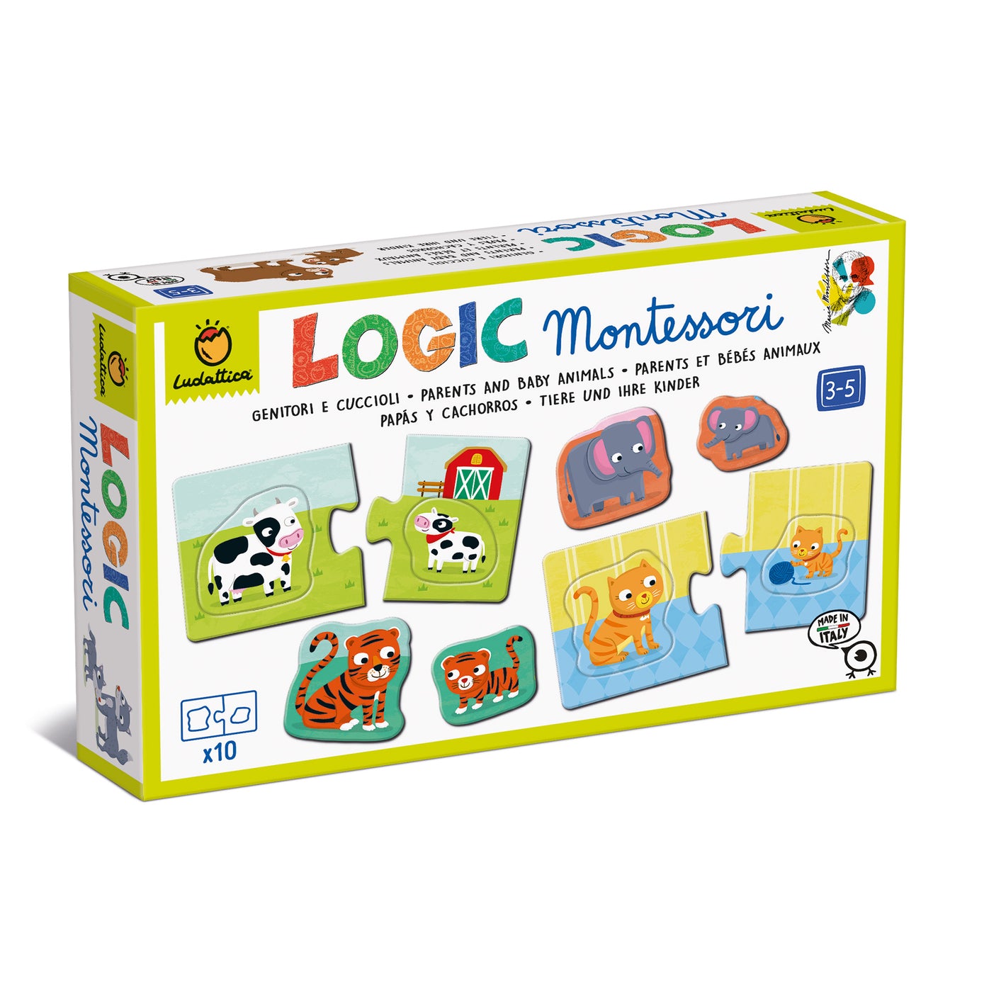 Puzzle Montessori Padres e Hijos - Ludattica