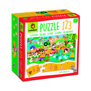 Puzzle 123 La Granja 25 Piezas - Ludattica