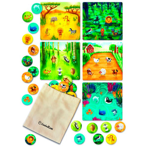 Juegos Familiares Bingo de Animales - Ludattica