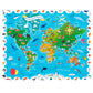 Puzzle Detective Mapa de Animales del Mundo - Ludattica