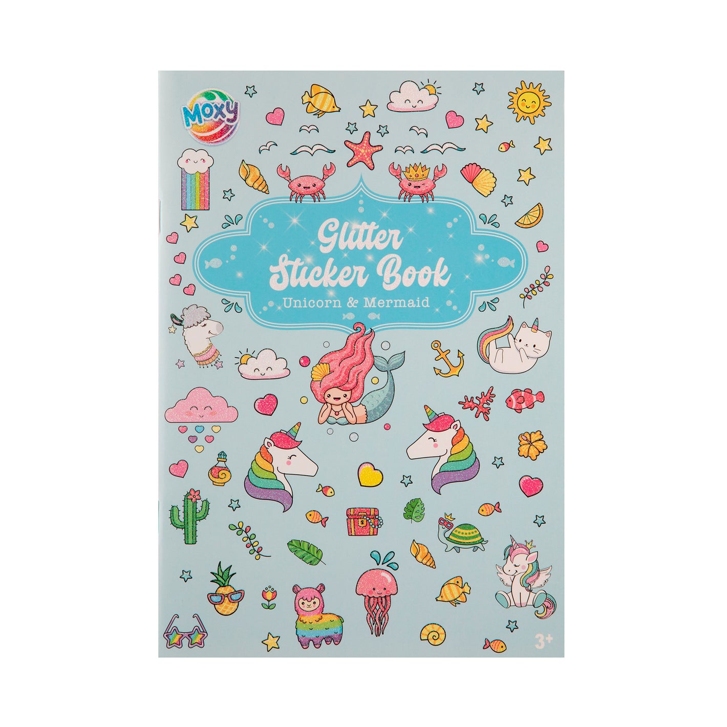 Libro de Stickers Glitter Unicornio y Sirenas - Moxy