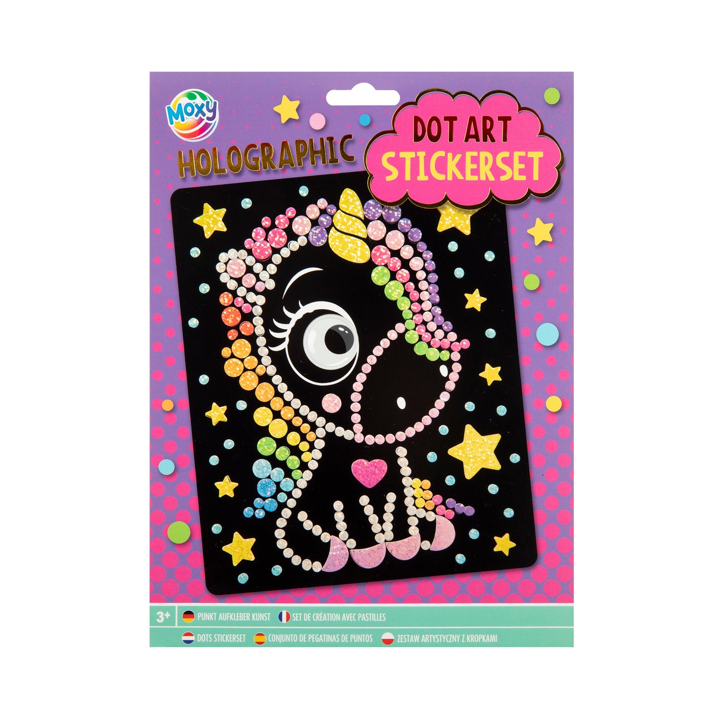 Pinta con Diamantes Holografica Unicornio - Moxy