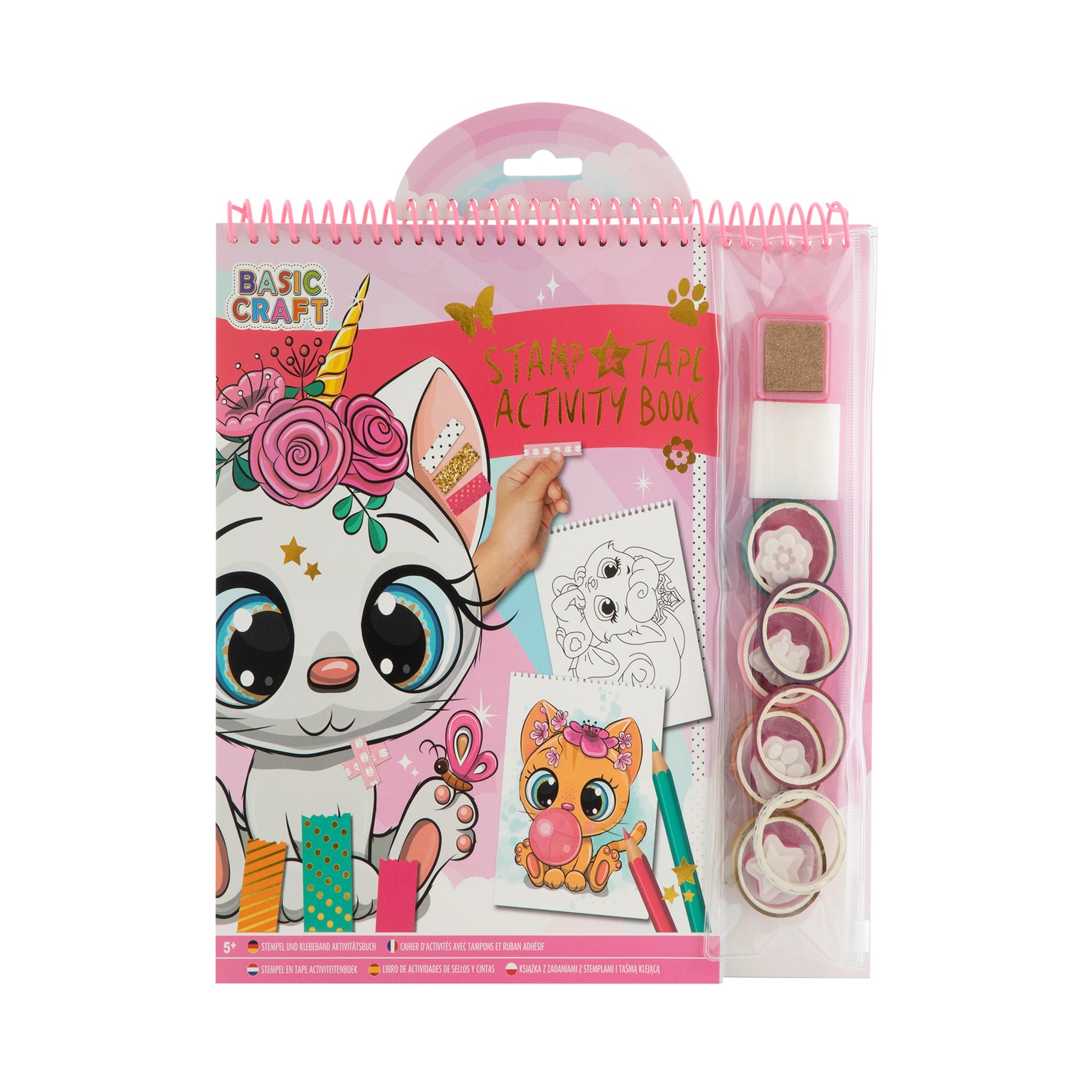 Libro de Actividades con Cinta Adhesiva Gatitos - Moxy